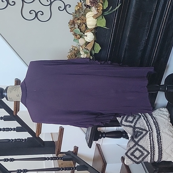 Free People Button Up Ruffle Oversized Top XS/S with Pockets!!! - Picture 5 of 10